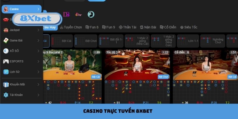 Casino Trực Tuyến 8xbet Trải Nghiệm Uy Tín, Thưởng Hấp Dẫn